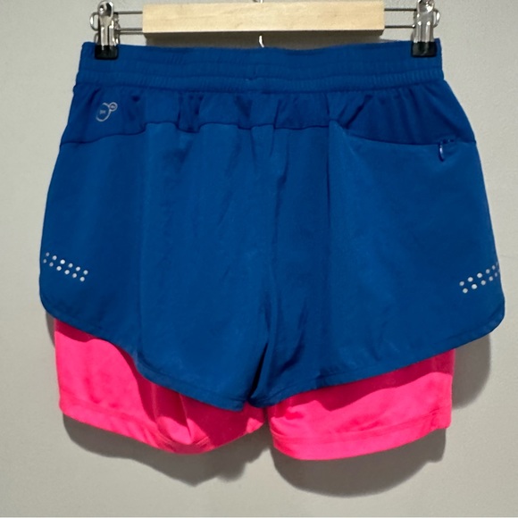 Puma The Last Lap 2 in 1 Running Shorts Pink Blue Size Small - Picture 4 of 15